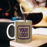 Custom Light Khaki Purple Mug