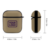 Custom Light Khaki Purple AirPods Case