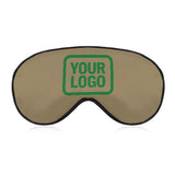 Custom Light Khaki Emerald Green Sleep Mask