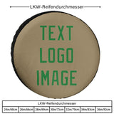 Custom Light Khaki Emerald Green Truck Tires