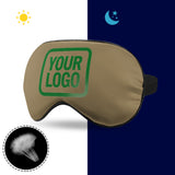 Custom Light Khaki Emerald Green Sleep Mask