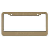 Custom Light Khaki Light Khaki License Plate Frame