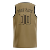 Custom Light Khaki & Light Khaki Colors Design Sports Basketball Jersey