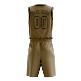 Custom Light Khaki Light Khaki Basketball Set