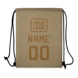 Custom Light Khaki Khaki Drawstring Bag