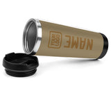 Custom Light Khaki Khaki Stainless Steel Water Cup