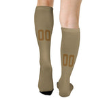 Custom Light Khaki Khaki Knee-High Sock