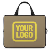 Custom Light Khaki Light Yellow Laptop Bag
