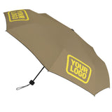 Custom Light Khaki Light Yellow Automatic Umbrella