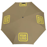 Custom Light Khaki Light Yellow Automatic Umbrella