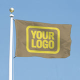 Custom Light Khaki Light Yellow Flag