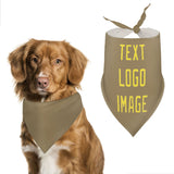 Custom Light Khaki Light Yellow Pet Scarf