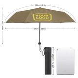 Custom Light Khaki Light Yellow Automatic Umbrella