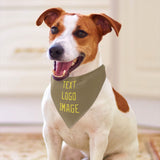 Custom Light Khaki Light Yellow Pet Scarf