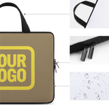Custom Light Khaki Light Yellow Laptop Bag