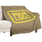 Custom Light Khaki Light Yellow Blanket