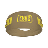 Custom Light Khaki Light Yellow Sports headband