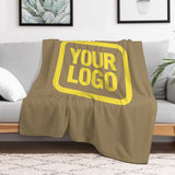 Custom Light Khaki Light Yellow Blanket