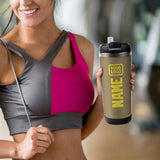 Custom Light Khaki Light Yellow Stainless Steel Water Cup