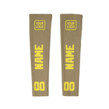 Custom Light Khaki Light Yellow Arm Sleeve