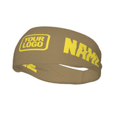 Custom Light Khaki Light Yellow Sports headband