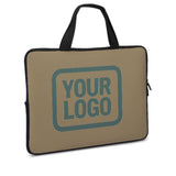Custom Light Khaki Blue Green Laptop Bag