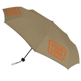 Custom Light Khaki Orange Automatic Umbrella