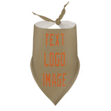 Custom Light Khaki Orange Pet Scarf