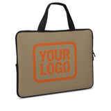 Custom Light Khaki Orange Laptop Bag