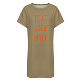 Custom Light Khaki Orange Nachthemd