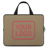 Custom Light Khaki Copper Rose Laptop Bag