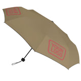 Custom Light Khaki Copper Rose Automatic Umbrella