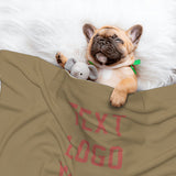 Custom Light Khaki Copper Rose Pet Blanket