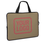 Custom Light Khaki Copper Rose Laptop Bag