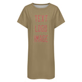Custom Light Khaki Copper Rose Nachthemd