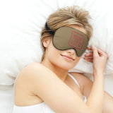 Custom Light Khaki Copper Rose Sleep Mask