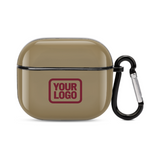Custom Light Khaki Crimson Red AirPods Case (3rd Generation)