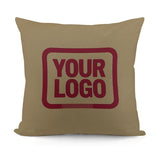 Custom Light Khaki Crimson Red Pillowcase