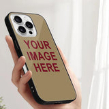 Custom Light Khaki Crimson Red Phone Case