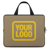 Custom Light Khaki Gold Laptop Bag