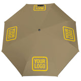 Custom Light Khaki Gold Automatic Umbrella