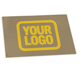 Custom Light Khaki Gold Flag