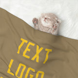 Custom Light Khaki Gold Pet Blanket