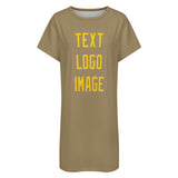Custom Light Khaki Gold Nachthemd