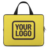 Custom Light Yellow Brown Laptop Bag