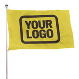 Custom Light Yellow Brown Flag