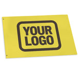 Custom Light Yellow Brown Flag