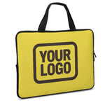 Custom Light Yellow Brown Laptop Bag
