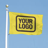 Custom Light Yellow Brown Flag