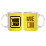 Custom Light Yellow Yellow Mug
